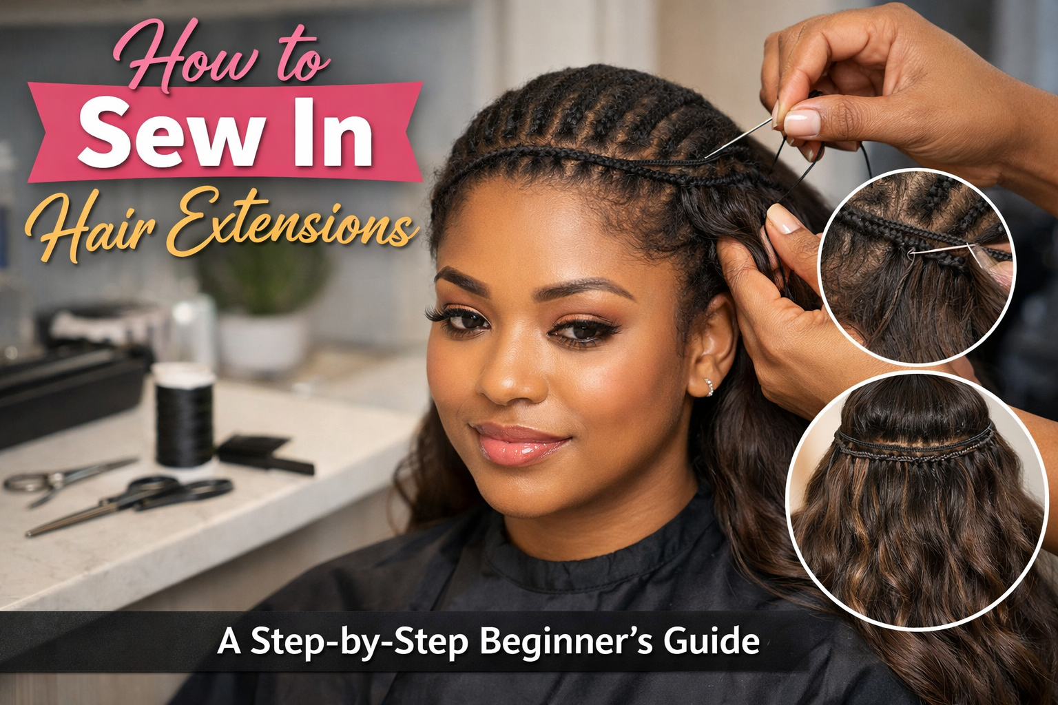How to Sew In Hair Extensions: A Step-by-Step Beginner’s Guide